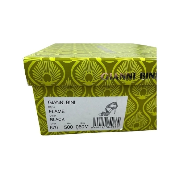 GIANNI BINI Stiletto Heel Rhinestone Sandal NWB - Picture 11 of 11